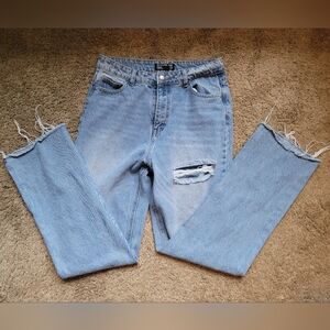 PrettyLittleThing Light Blue Denim Jeans